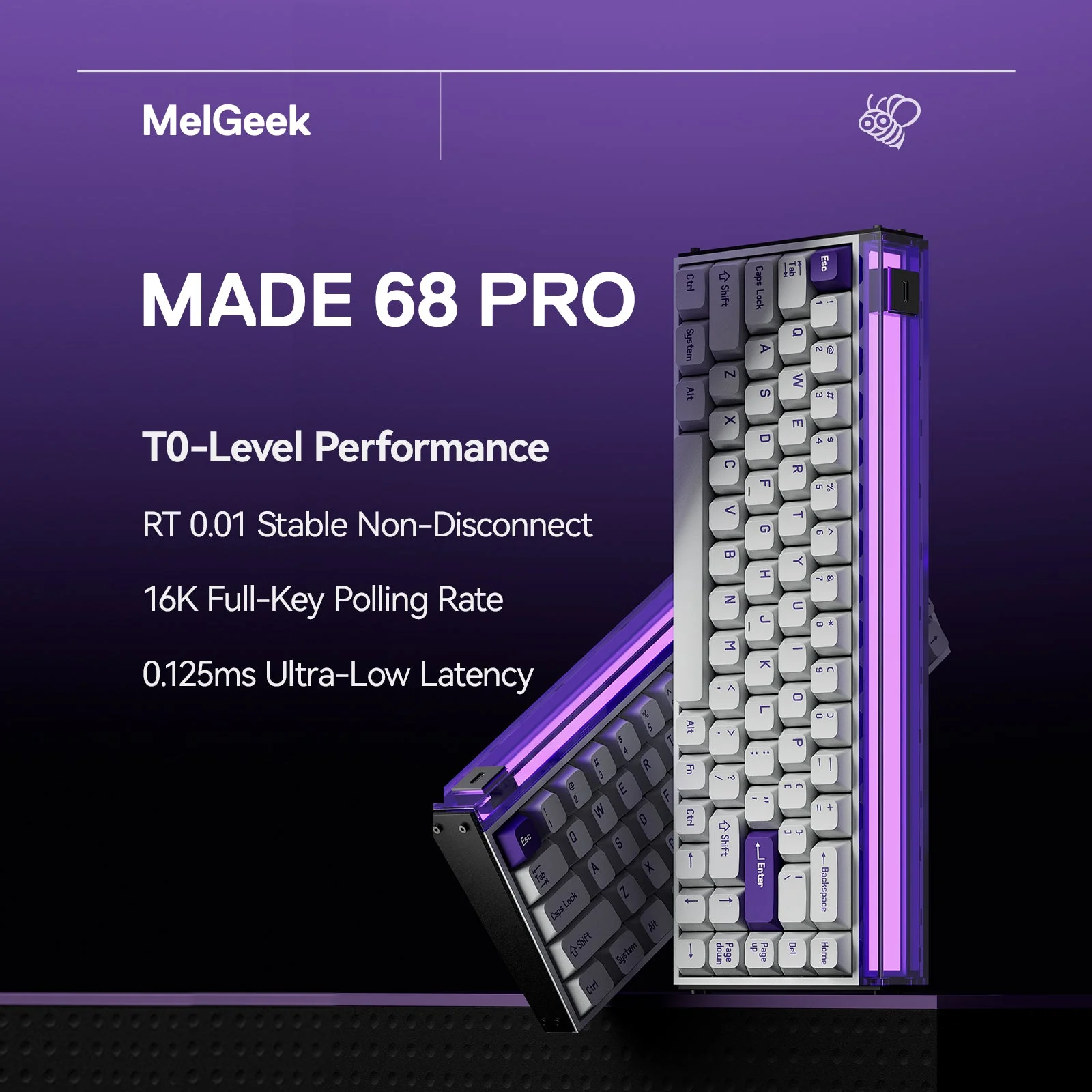 MelGeek MADE68 Pro Magnetic Custom Gaming HE Keyboard - Image 4