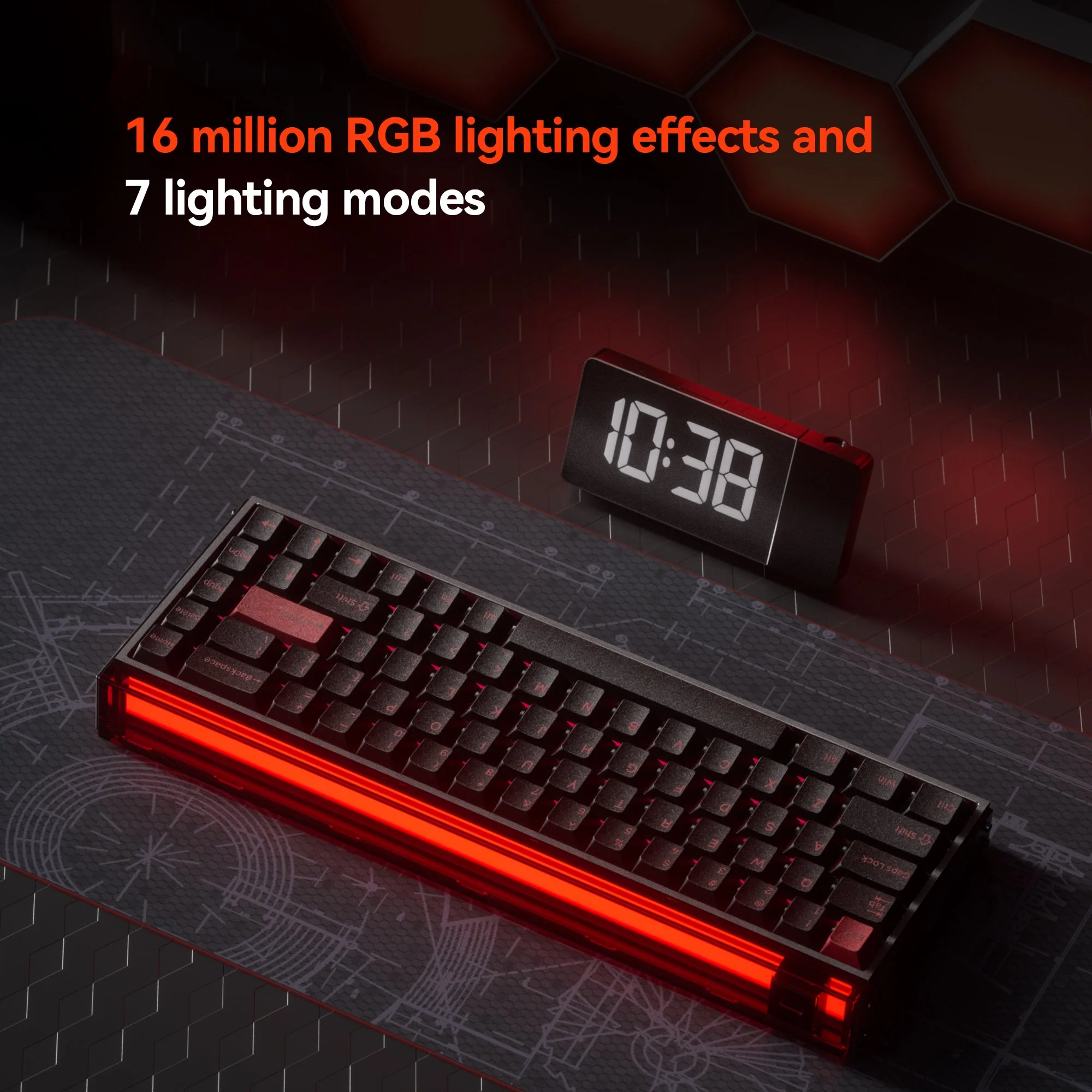 MelGeek MADE68 Ultra Aluminum Custom Gaming Magnetic HE Keyboard - Image 7