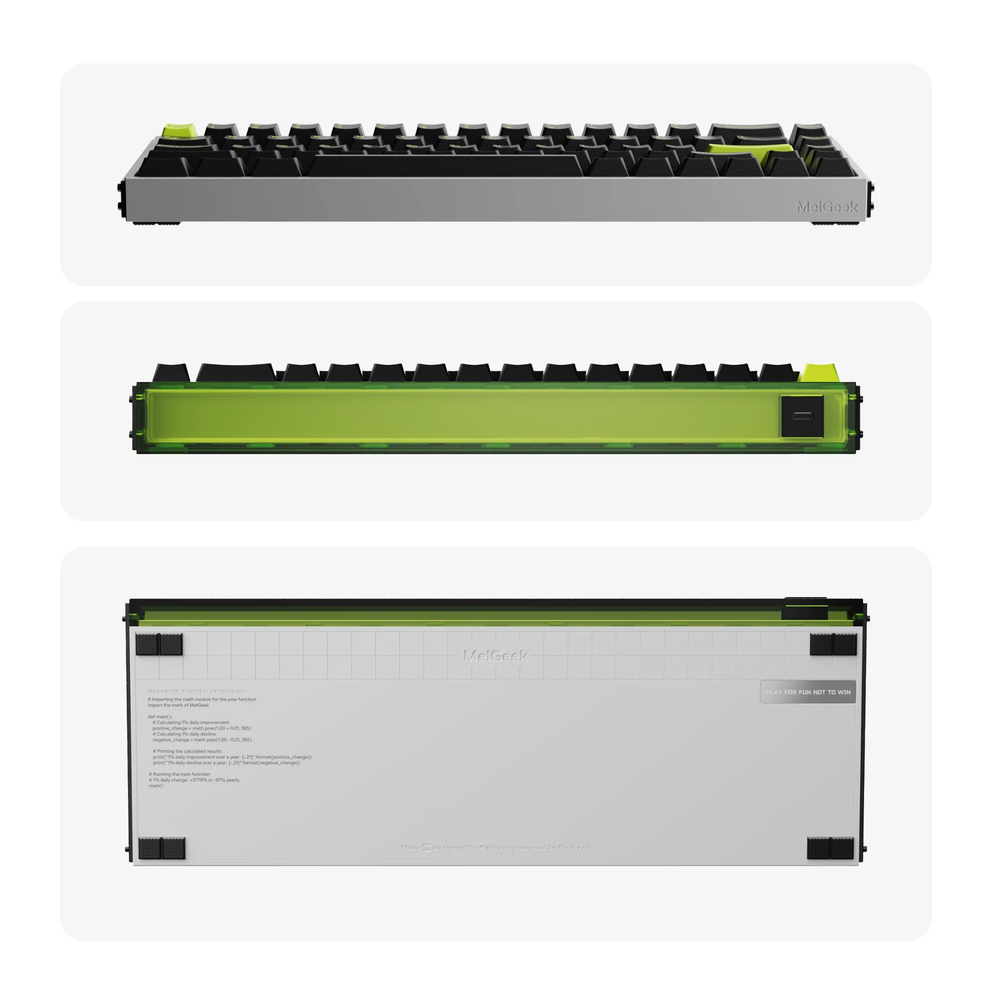 MelGeek MADE68 Ultra+ Wired Aluminum Custom Gaming HE Keyboard - Image 28
