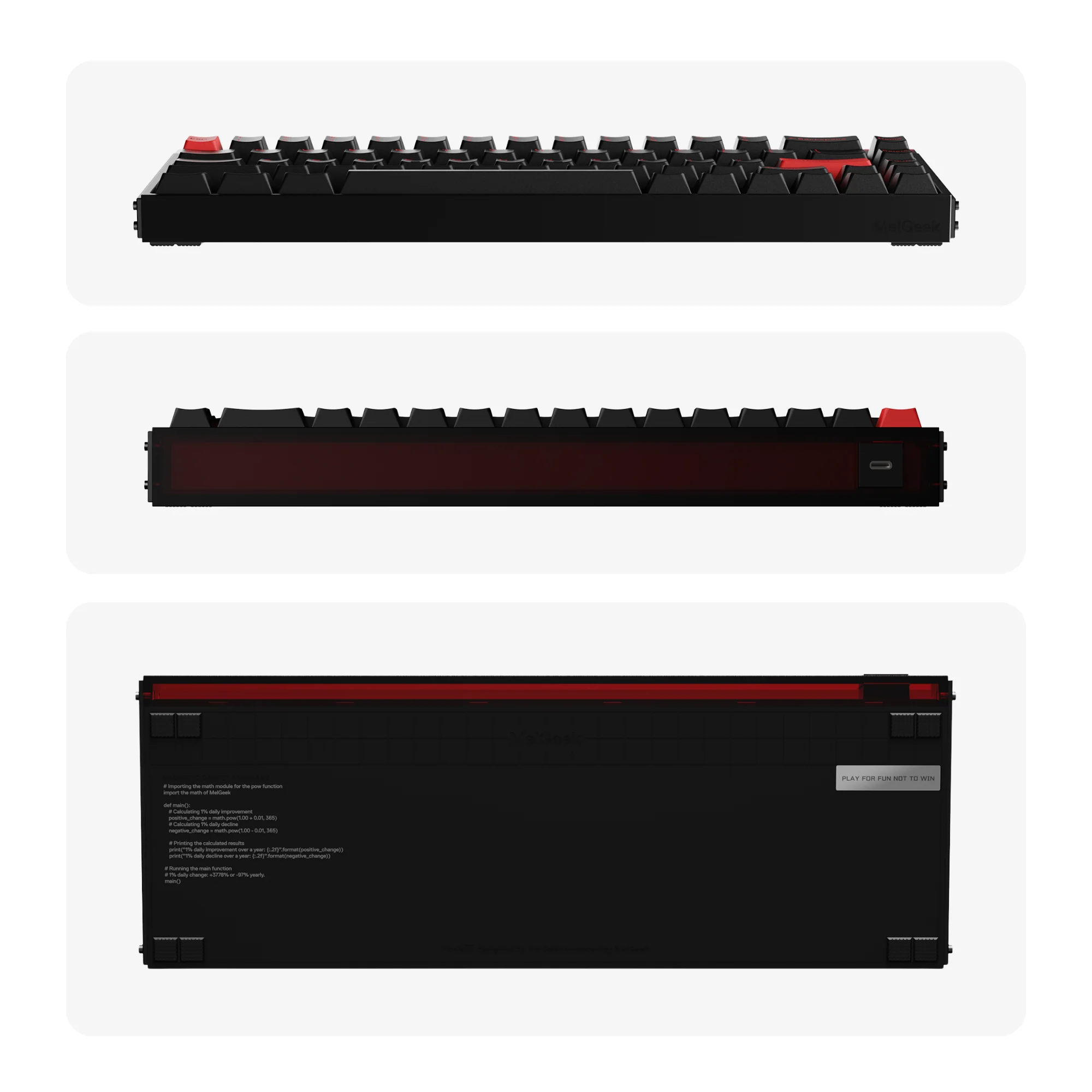 MelGeek MADE68 Ultra+ Wired Aluminum Custom Gaming HE Keyboard - Image 30