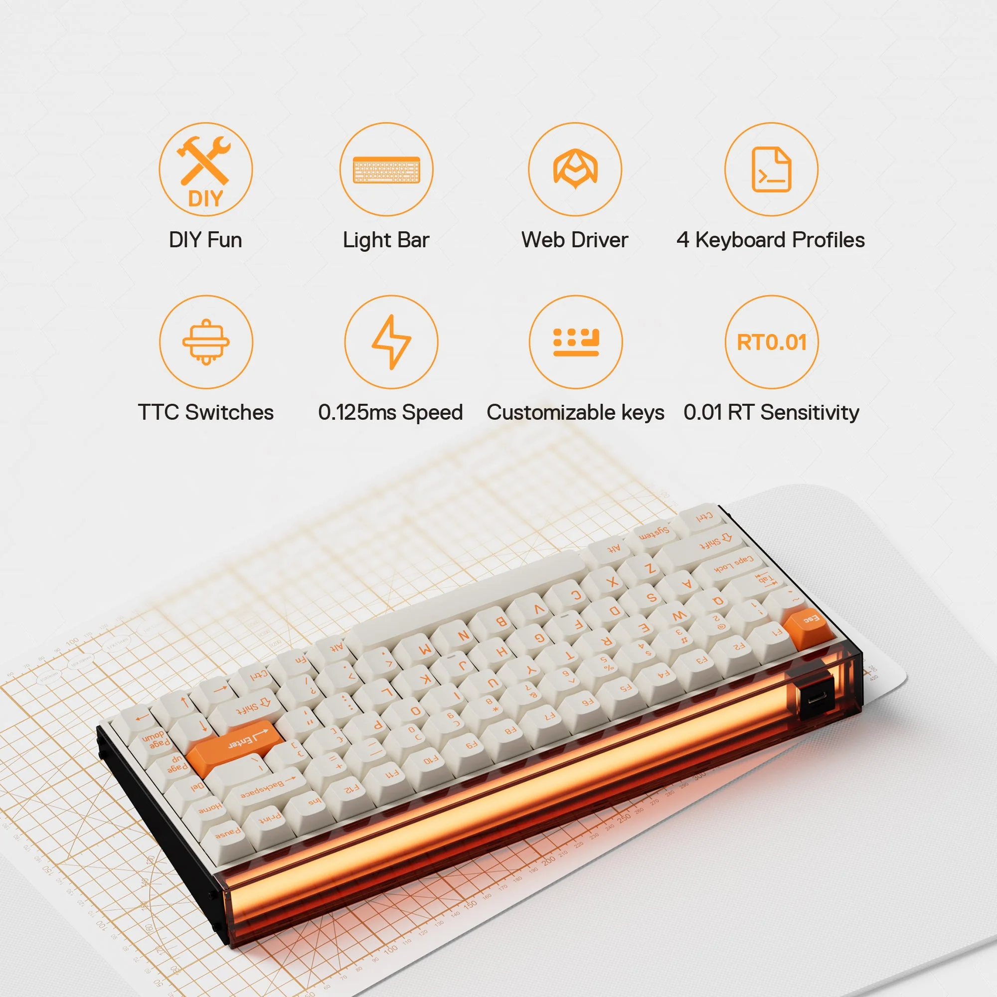 MelGeek MADE84 Pro Custom Gaming Magnetic HE Keyboard - Image 4