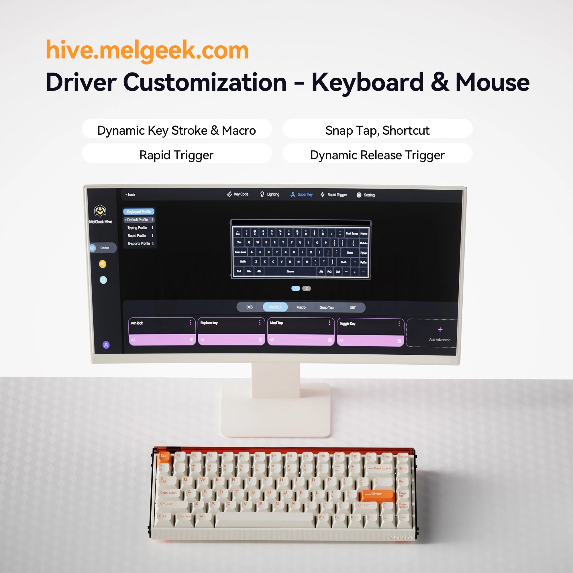 MelGeek MADE84 Pro Custom Gaming Magnetic HE Keyboard - Image 8