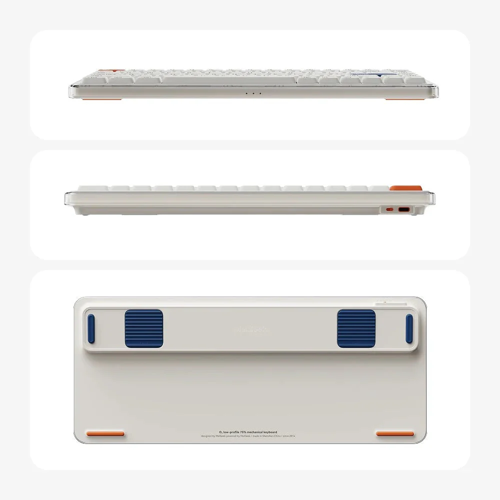 MelGeek O2 Low-profile 75% Quiet Wireless Mechanical Keyboard - Image 3