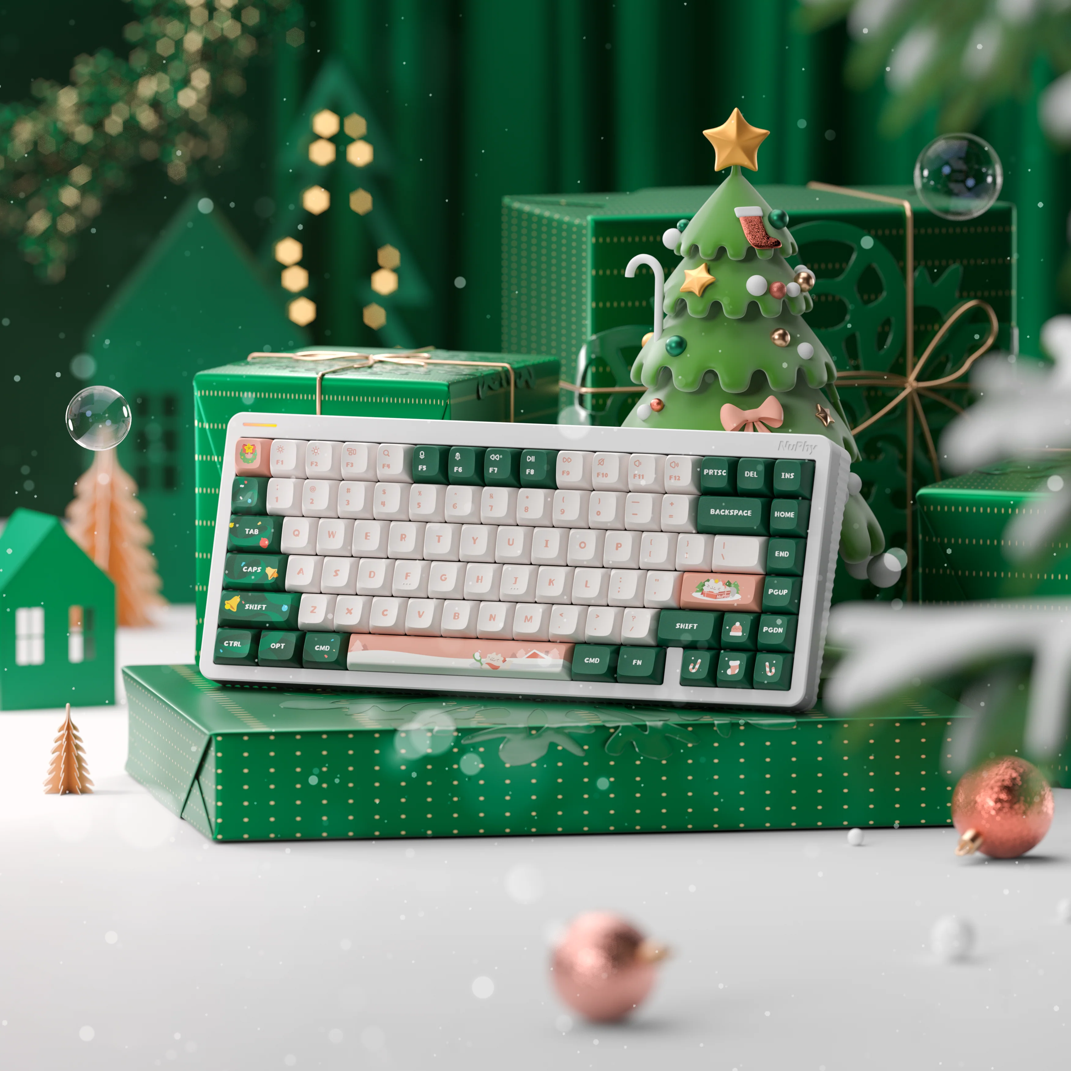 NuPhy Meow Xmas KDA Dye-sub PBT Keycaps - Image 2