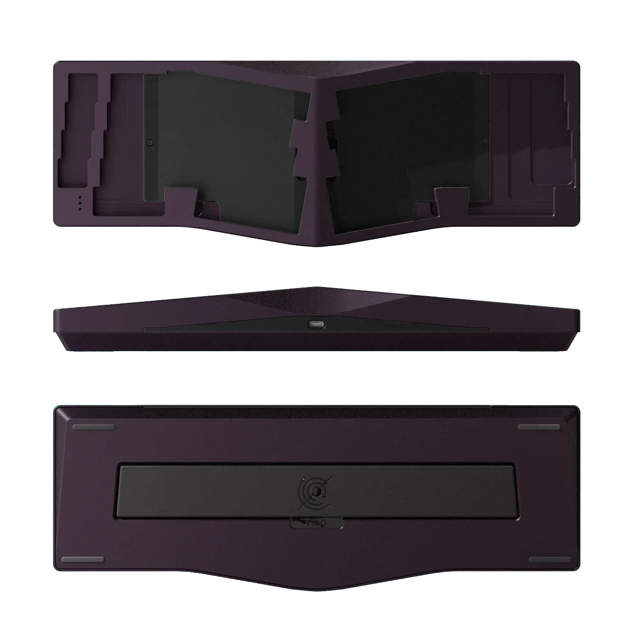 Neo Studio Neo Ergo Custom Ergonomic Mechanical Keyboard with Cherry Wood Wrist Rest - Image 3