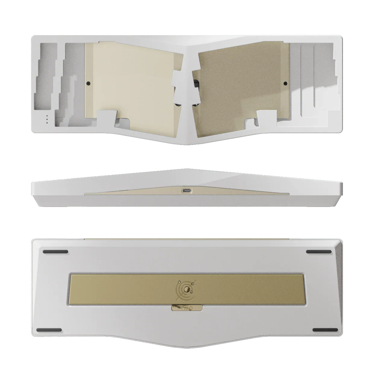 Neo Studio Neo Ergo Custom Ergonomic Mechanical Keyboard with Cherry Wood Wrist Rest - Image 4