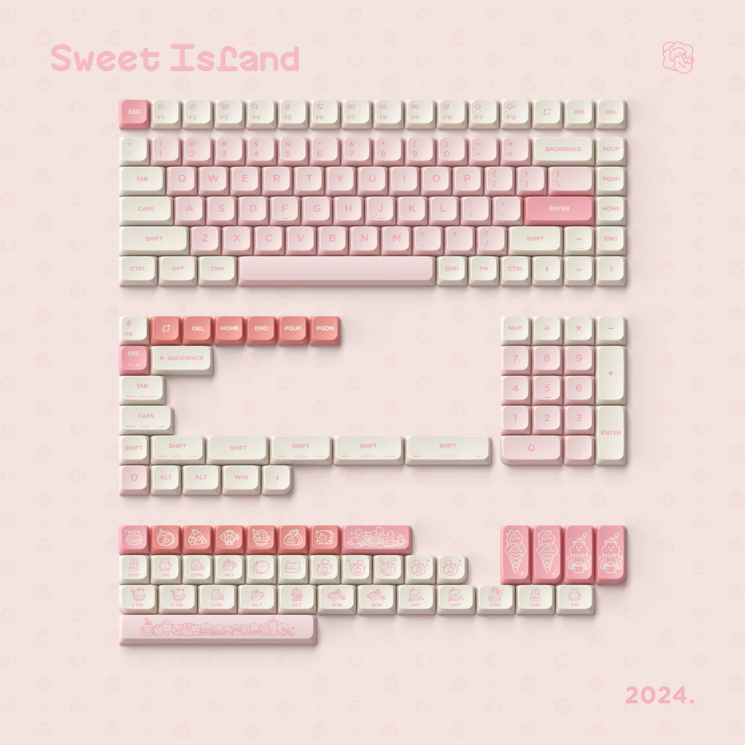 NuPhy Low-Profile Sweet Island nSA Dye-sub PBT Keycaps - 159 keys - Image 4