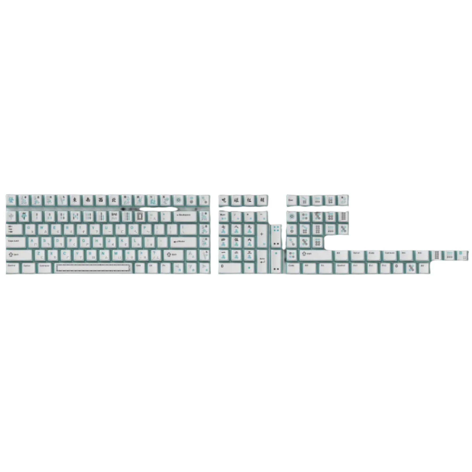 OEM Dye-Sub PBT Full Set Keycap Set - Mahjong