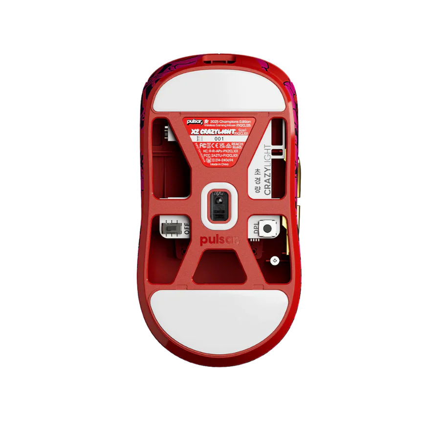 Pulsar X2 CrazyLight 8K 36g Ultra-Lightweight Wireless Gaming Mouse - PRX Pacific Gold Edition - Image 3