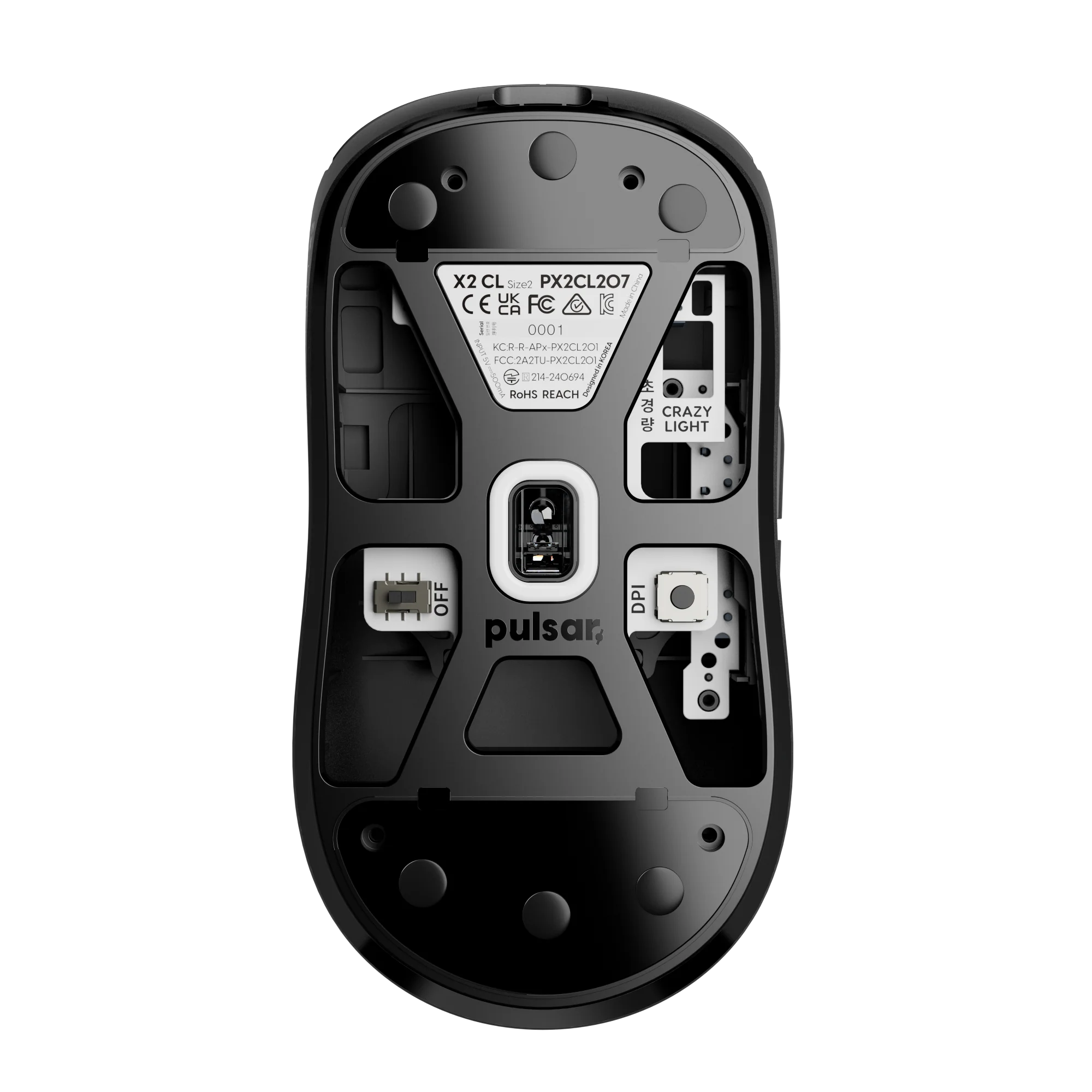 Pulsar X2 CrazyLight Medium 8K 35g Ultra-Lightweight Wireless Gaming Mouse - Image 11