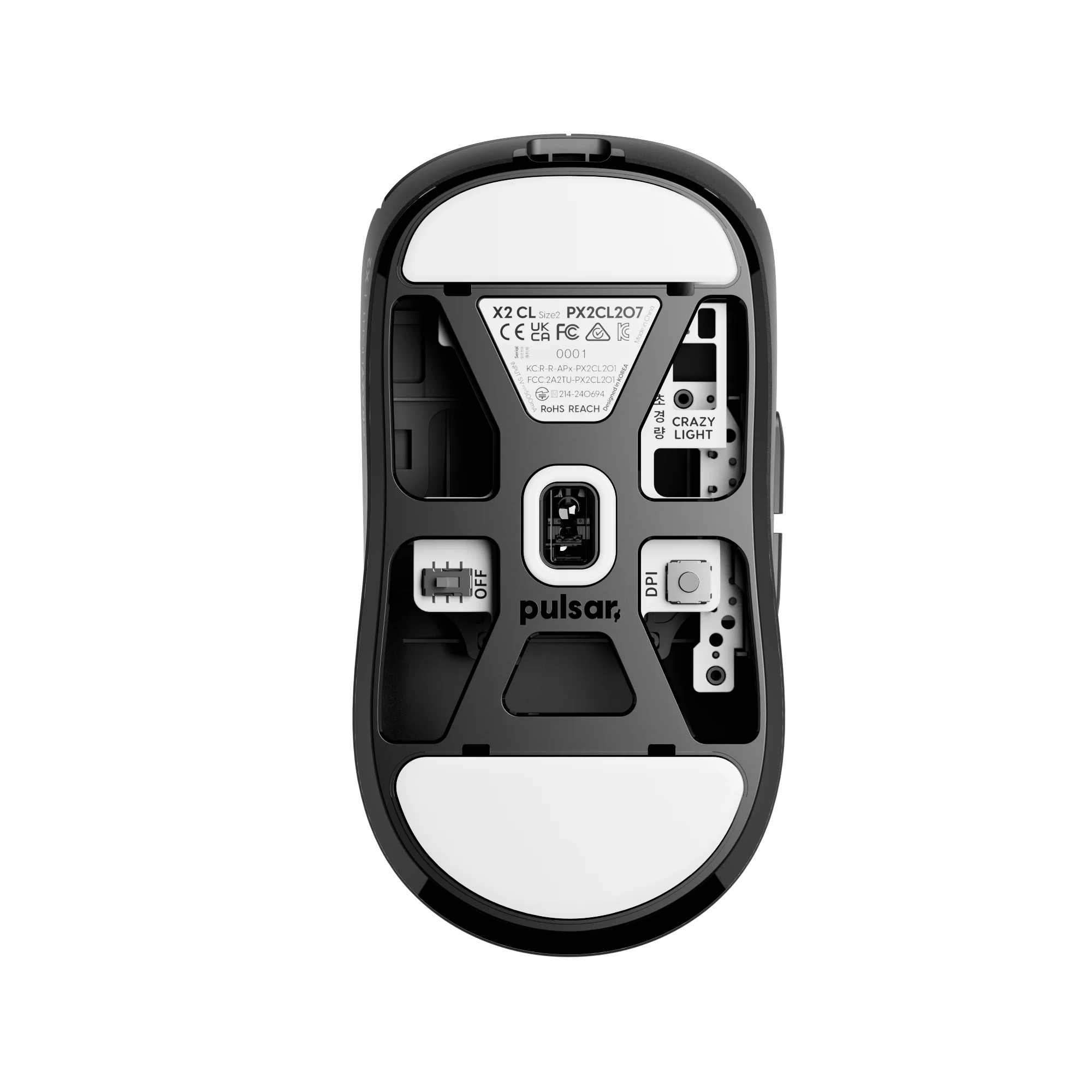 Pulsar X2 CrazyLight Medium 8K 35g Ultra-Lightweight Wireless Gaming Mouse - Image 9