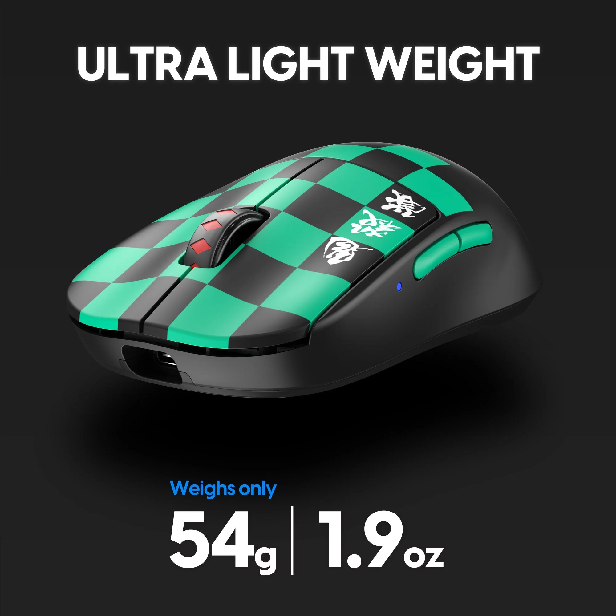 Pulsar X2 v2 Demon Slayer Tanjiro 1K Wireless Optical Gaming Mouse - Image 7