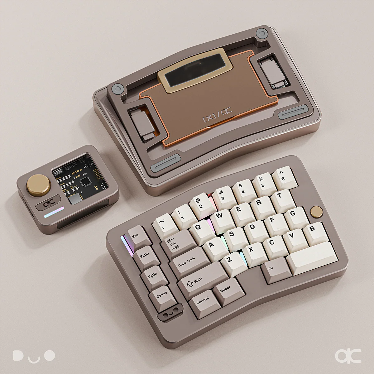 Qwertykeys QK Alice Duo Split Wireless Mechanical Keyboard Base with Wrist Rest - Image 3