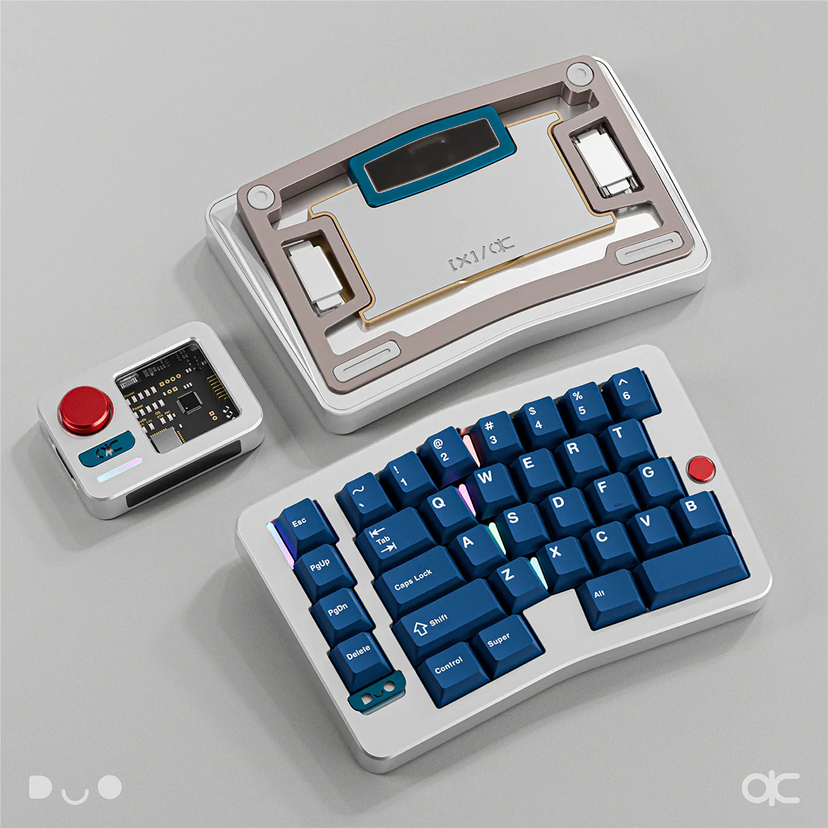 Qwertykeys QK Alice Duo Split Wireless Mechanical Keyboard Base with Wrist Rest - Image 5
