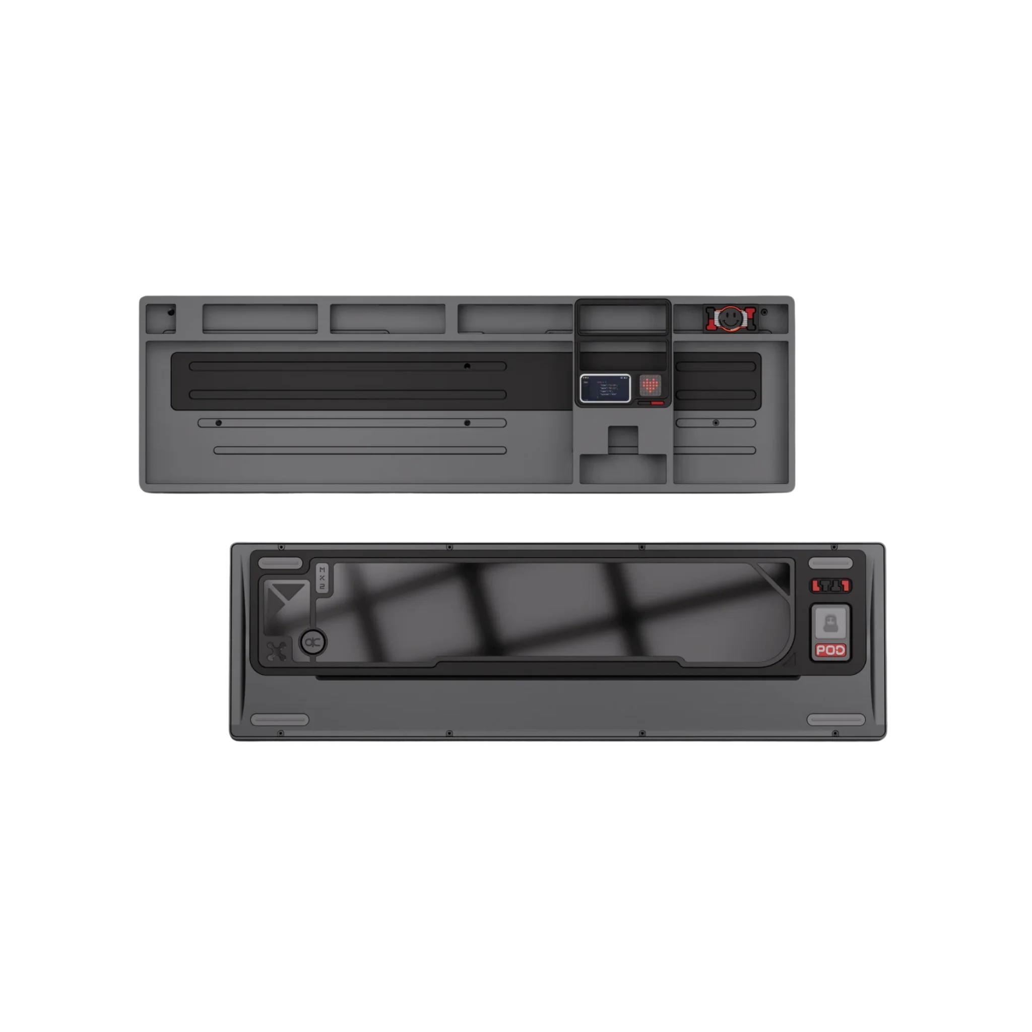 Qwertykeys QK101 Custom Wireless Mechanical Keyboard Barebone (WK Layout) (1.2mm Tri-mode Flex-cut Hotswap PCB) (Per-key RGB) (FR4 plate without cushion) (PCB-stab) - Image 3