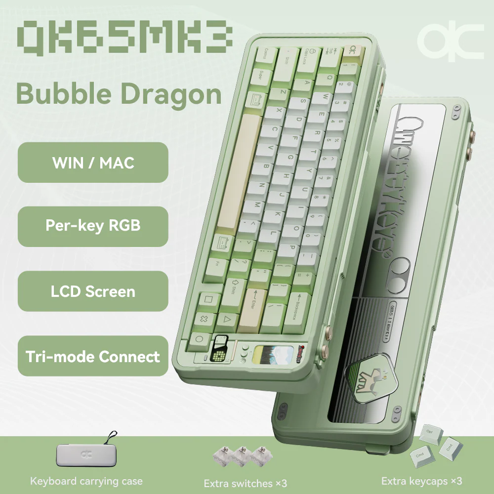 Qwertykeys QK65 Mk3 Prebuilt Wireless Mechanical Keyboard - Image 10
