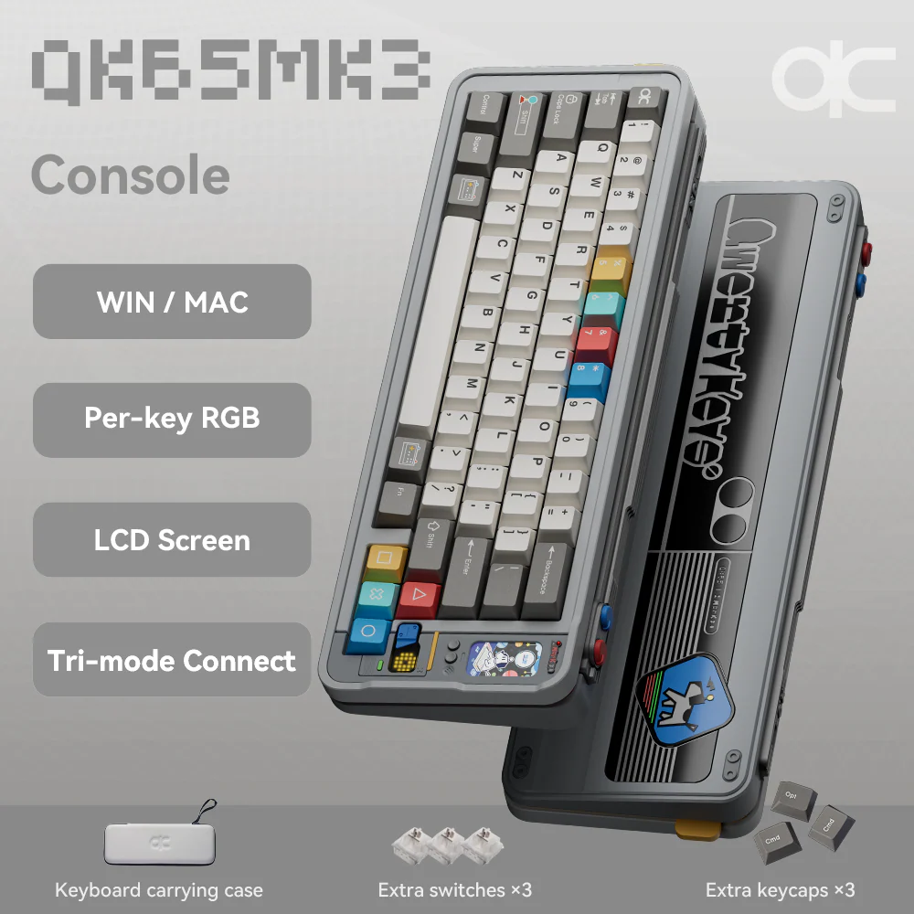 Qwertykeys QK65 Mk3 Prebuilt Wireless Mechanical Keyboard - Image 6