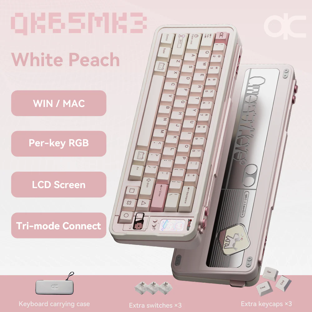 Qwertykeys QK65 Mk3 Prebuilt Wireless Mechanical Keyboard - Image 7