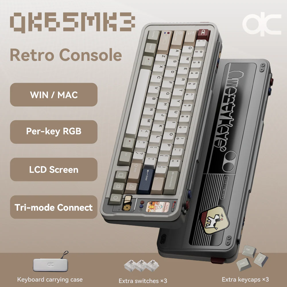 Qwertykeys QK65 Mk3 Prebuilt Wireless Mechanical Keyboard - Image 8