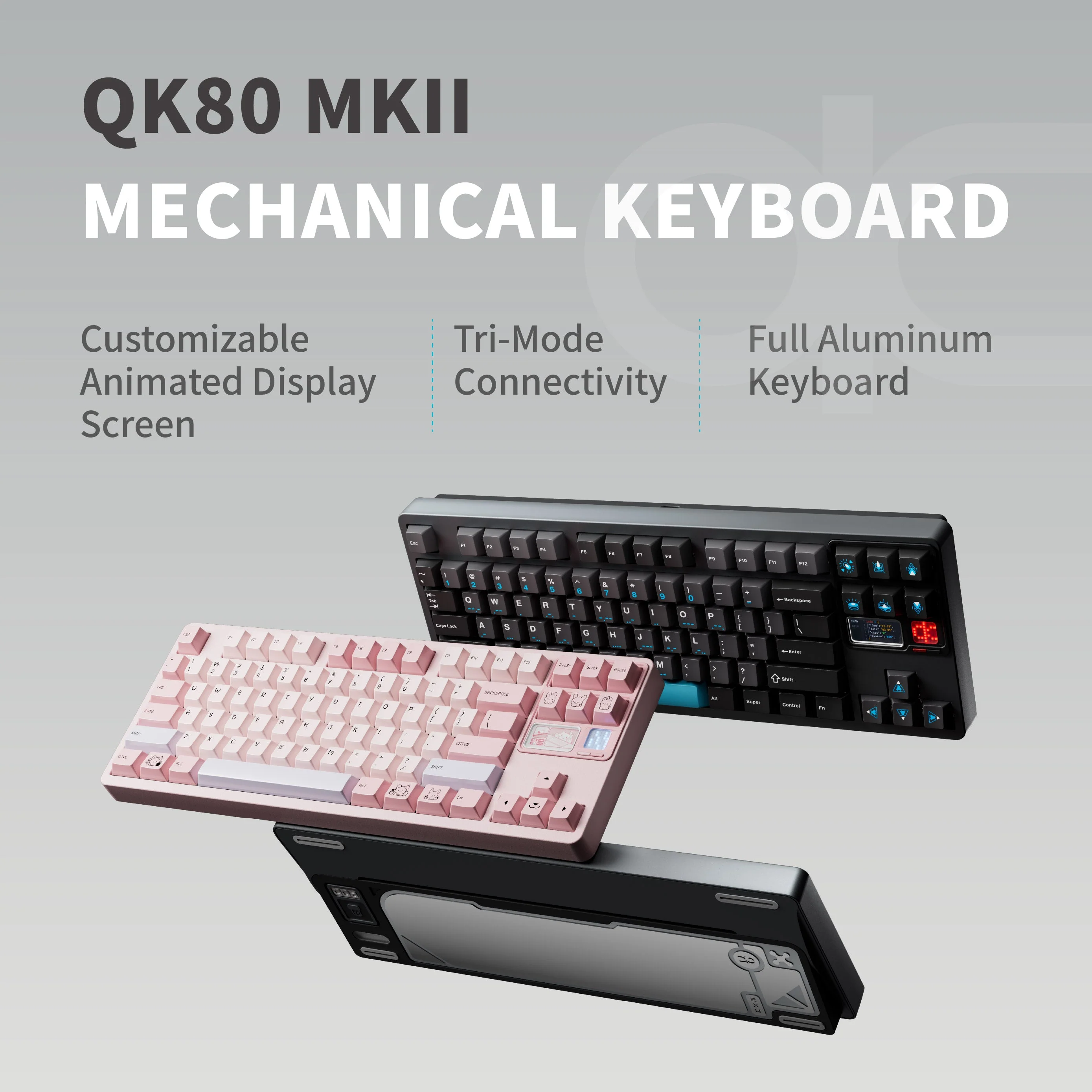 Qwertykeys QK80Mk2 Custom Wireless Mechanical Keyboard - Image 3