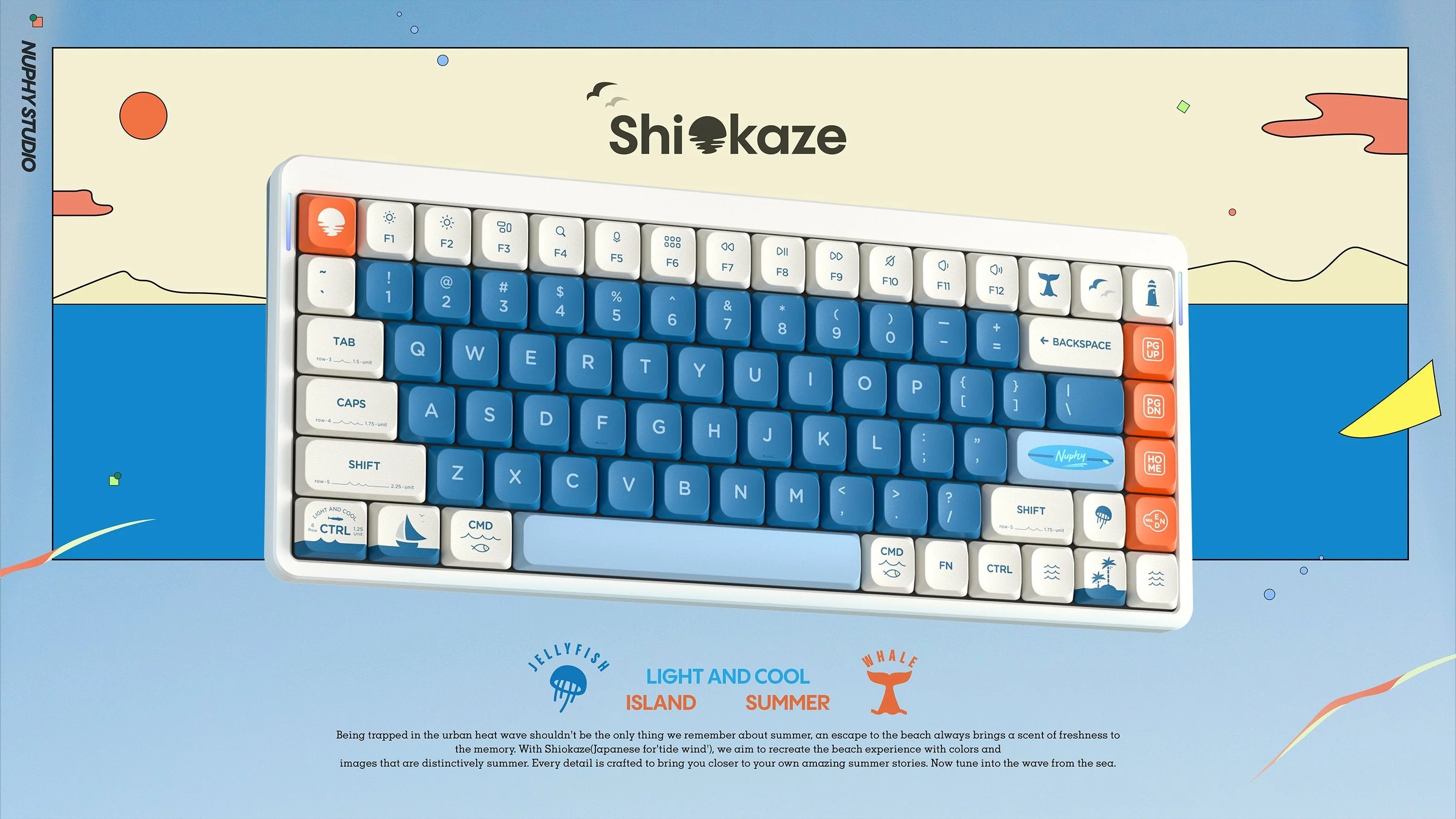 NuPhy Shiokaze nSA Dye-sub PBT Keycaps - Image 3