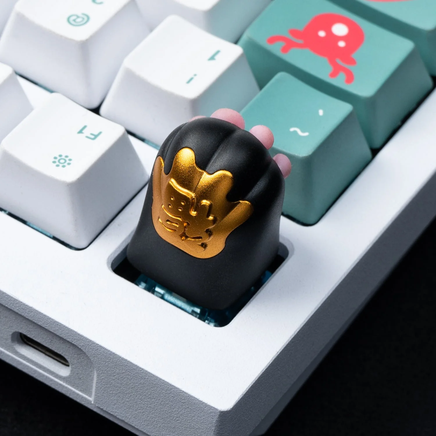 Silicone Kitty Paw Aluminum Alloy Artisan Keycap - Image 10