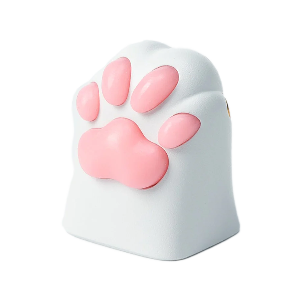 Silicone Kitty Paw Aluminum Alloy Artisan Keycap - Image 4