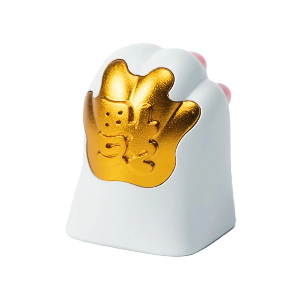 Silicone Kitty Paw Aluminum Alloy Artisan Keycap - Image 5