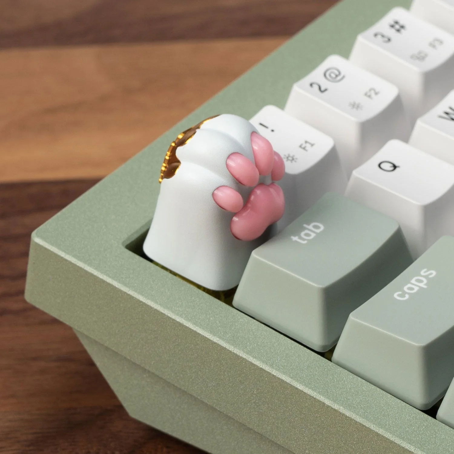Silicone Kitty Paw Aluminum Alloy Artisan Keycap - Image 9