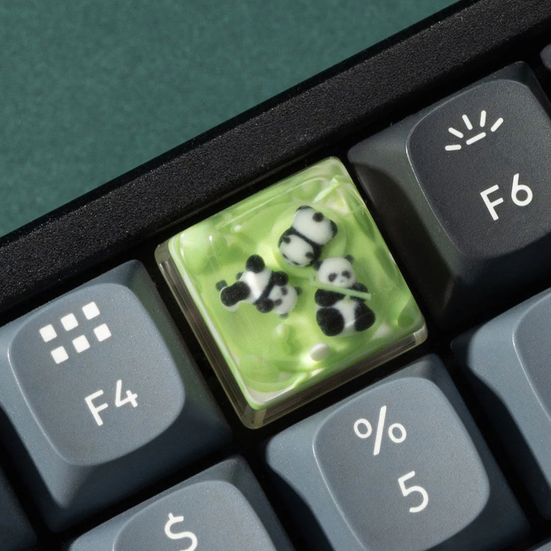 Three Pandas Resin Artisan Keycap - Image 4