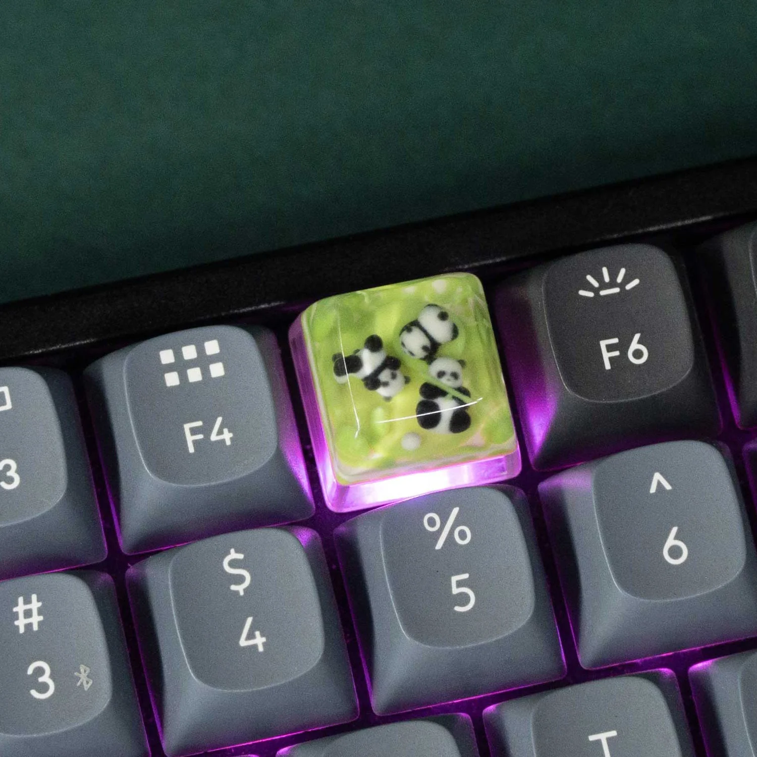 Three Pandas Resin Artisan Keycap - Image 6
