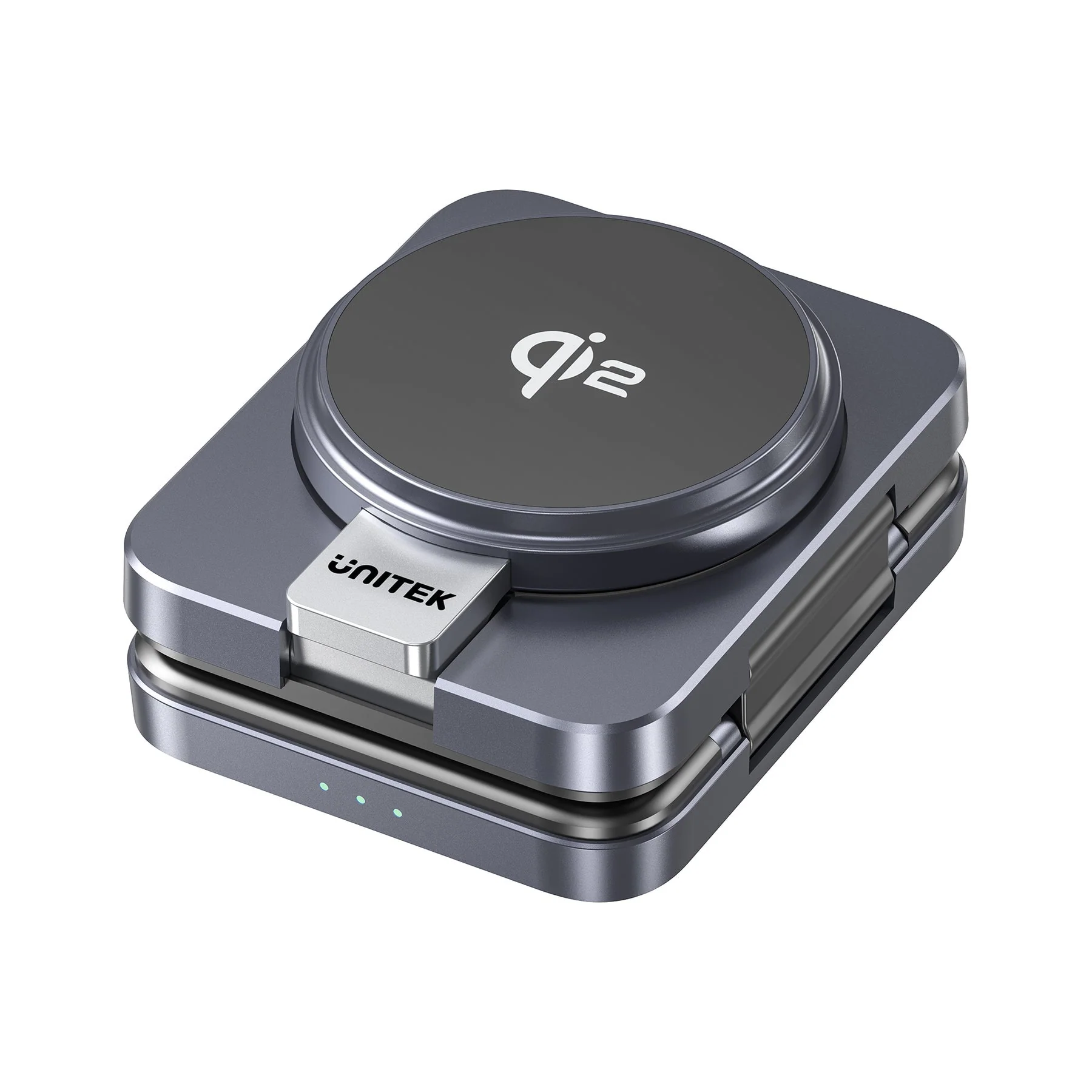 Unitek Qi2 Foldable 3-in-1 Wireless Charging Station iPhone 15W / Apple Watch 2.5W / Airpod 3W (Black) - Image 7