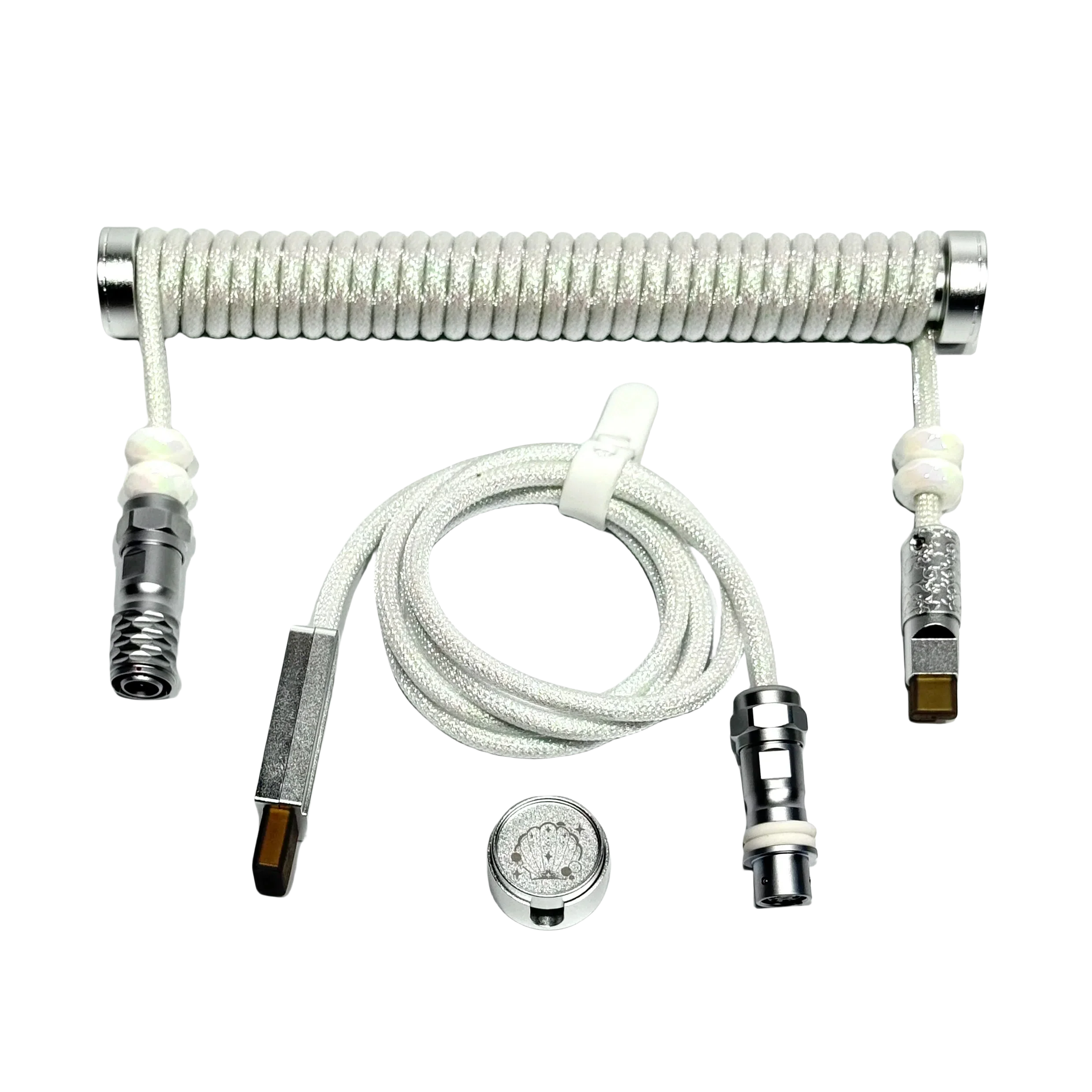 WINS SHOP Coiled USB-C Cable