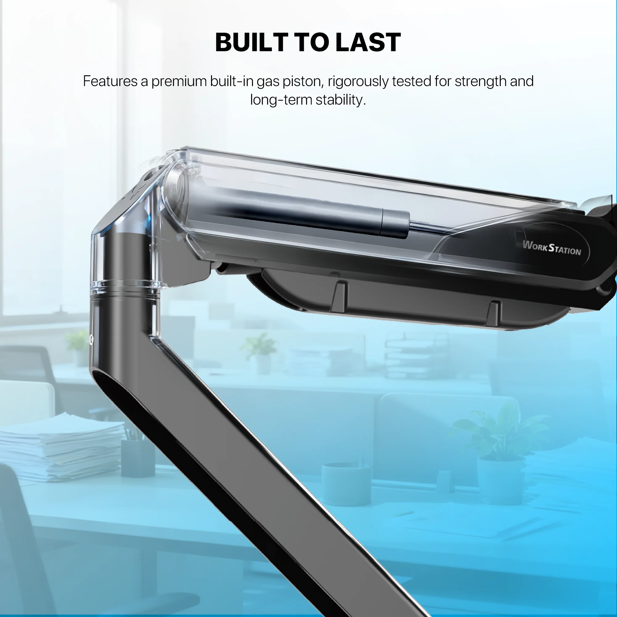 WorkStation MBD01 Dual-Arm Monitor Bracket 90 degree tilt for 13" to 32" Screen - Image 8