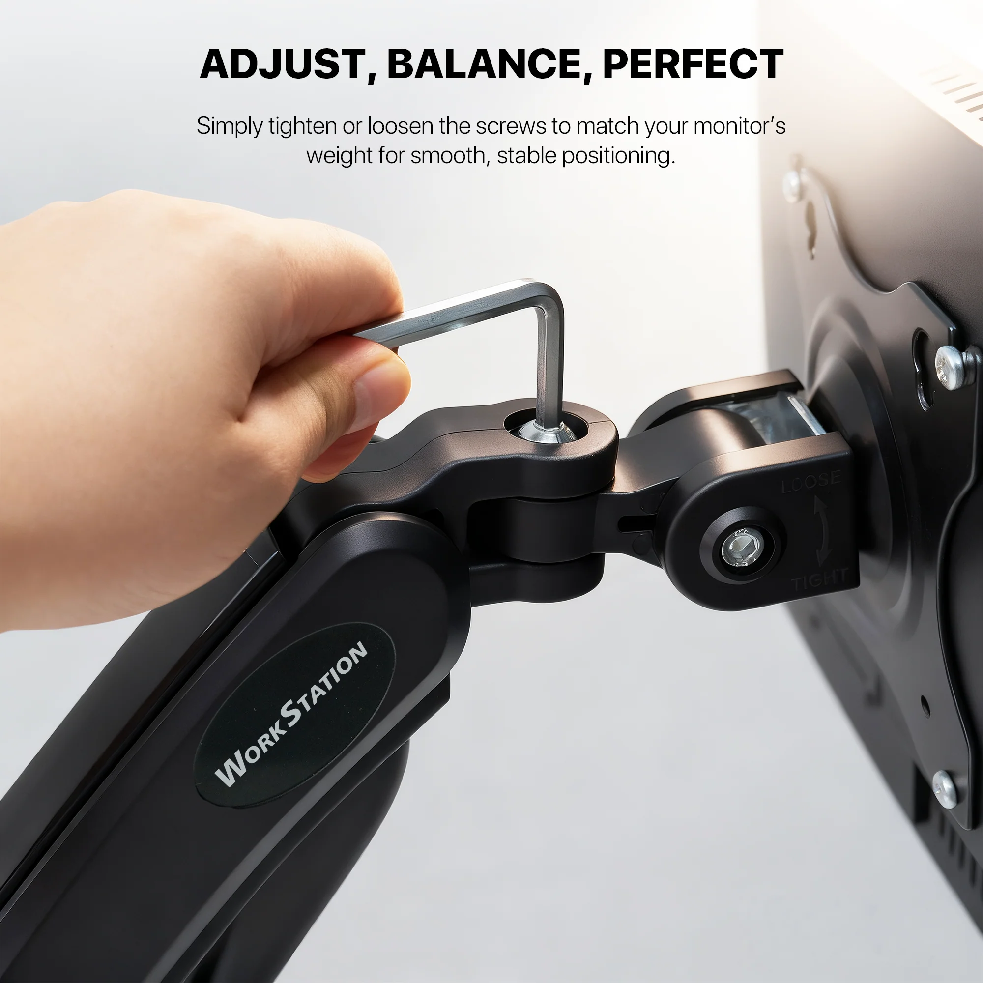 Fantech WorkStation MBS1 Single-Arm Monitor Bracket 90 Degree Tilt - Image 7