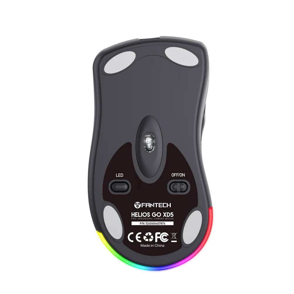 Fantech XD5 Gaming PC Wireless Mouse PIXART 3370 RGB Light 72gr Computer Mice - Image 3