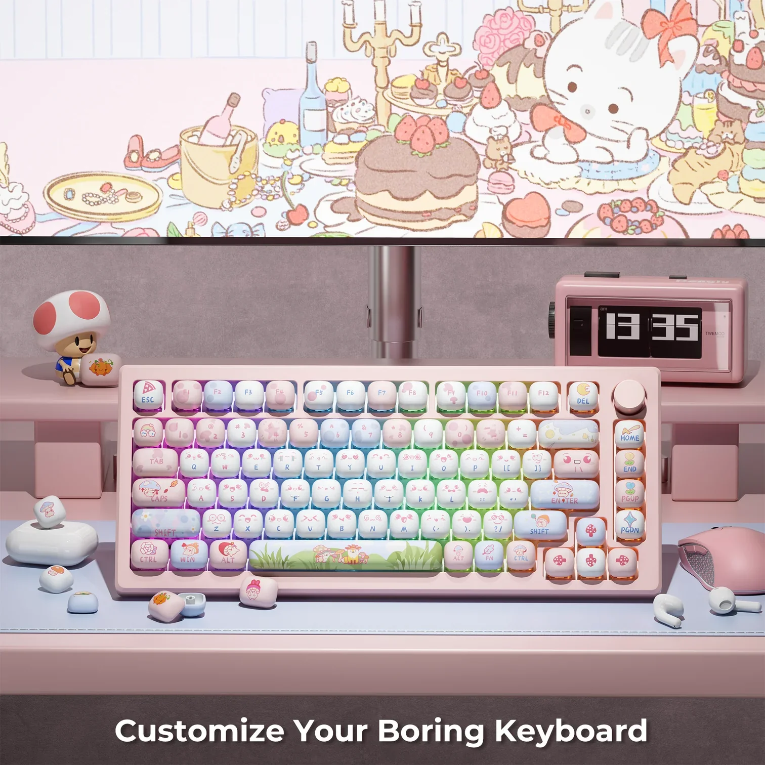 XVX Fox Party MOG Profile Dye-Sub PBT Keycap Set - Image 3