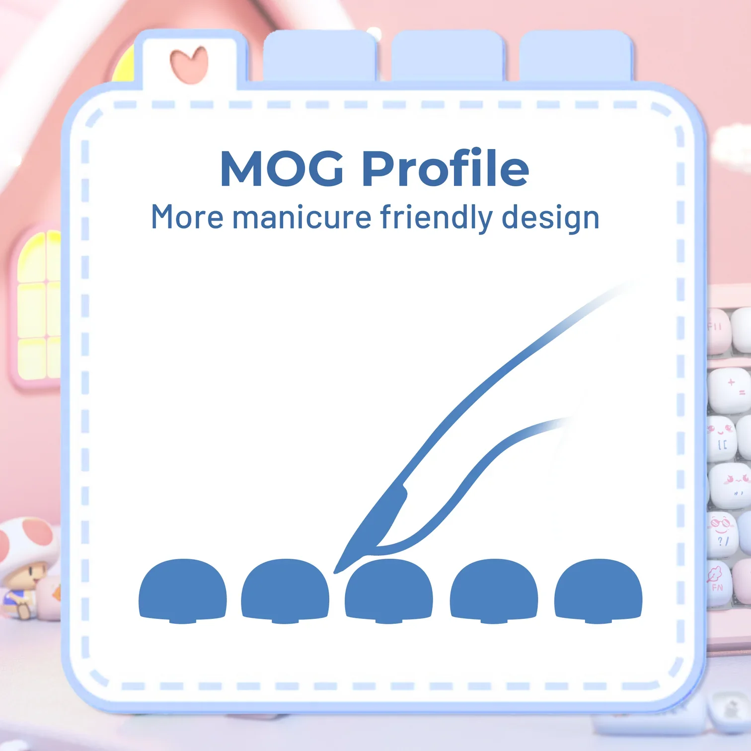 XVX Fox Party MOG Profile Dye-Sub PBT Keycap Set - Image 4