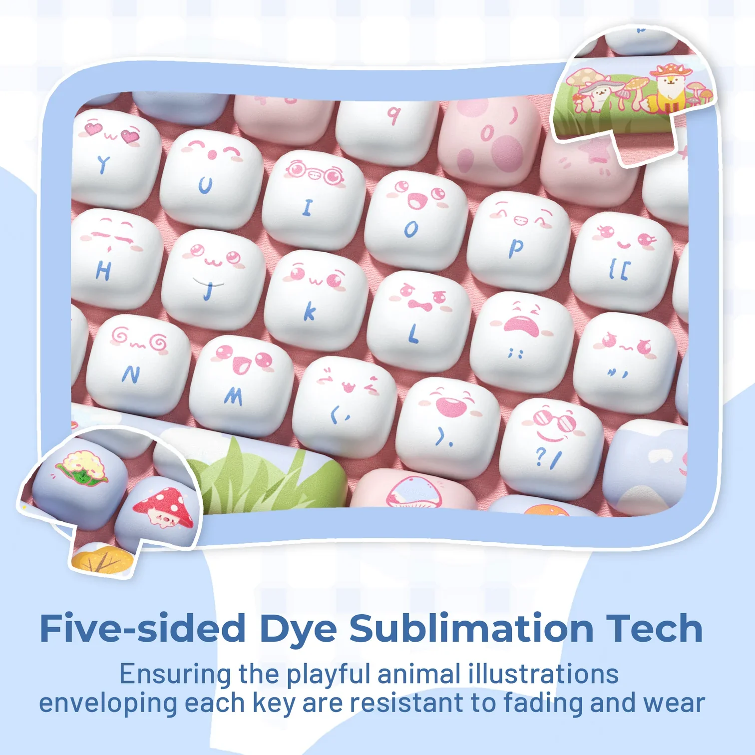 XVX Fox Party MOG Profile Dye-Sub PBT Keycap Set - Image 5