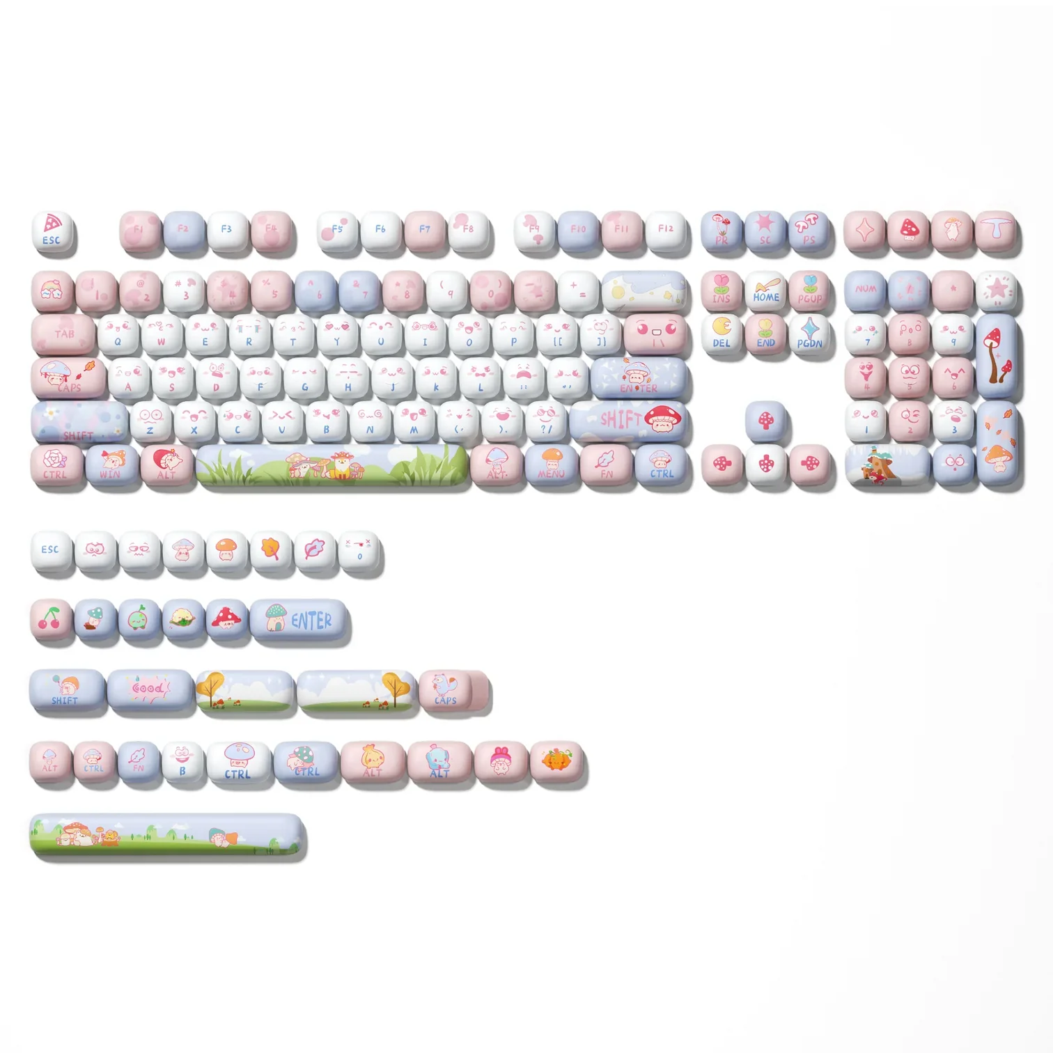 XVX Fox Party MOG Profile Dye-Sub PBT Keycap Set - Image 7