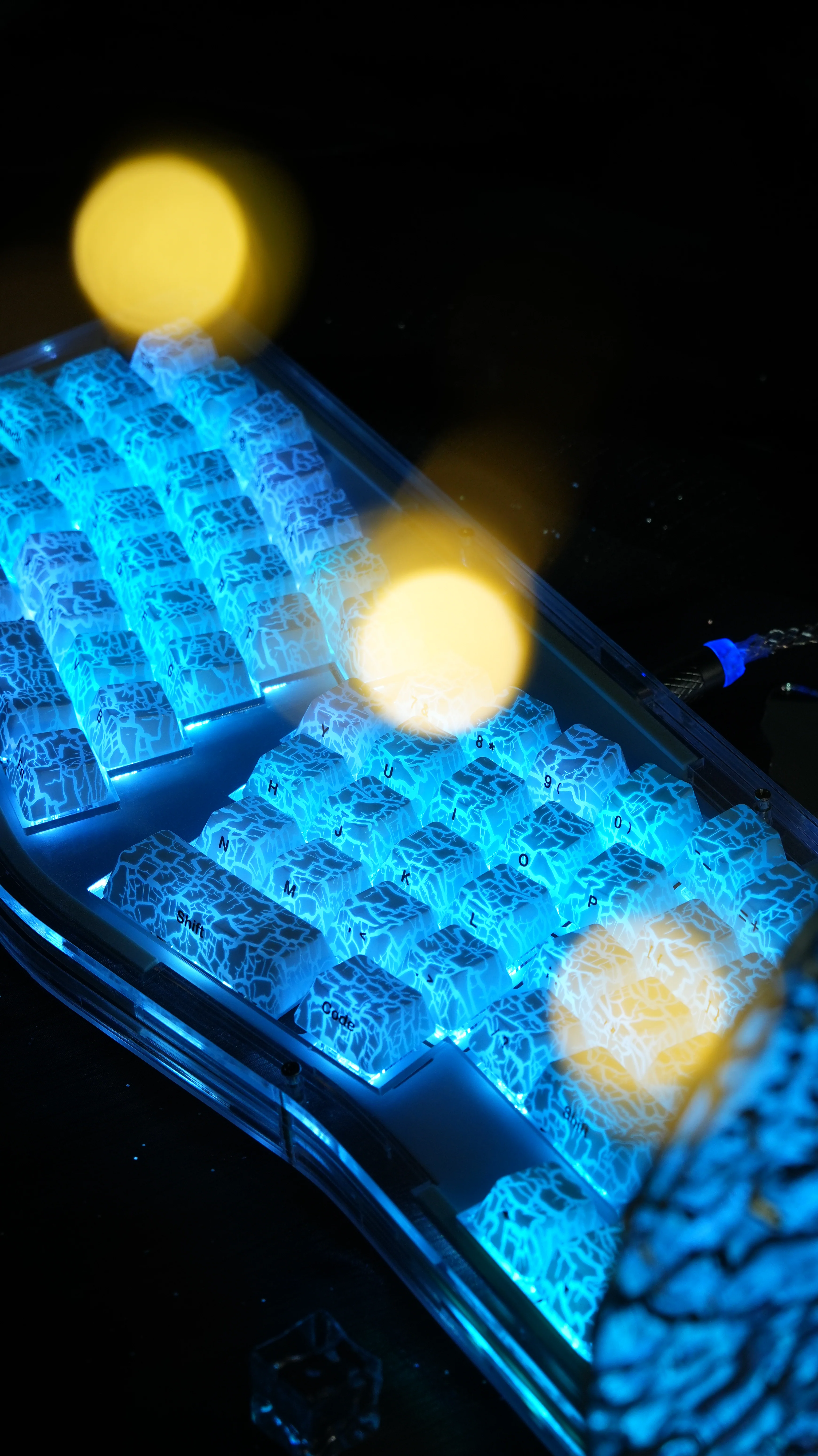 XVX Ice Crack series Pattern Shine Keycaps - Image 5