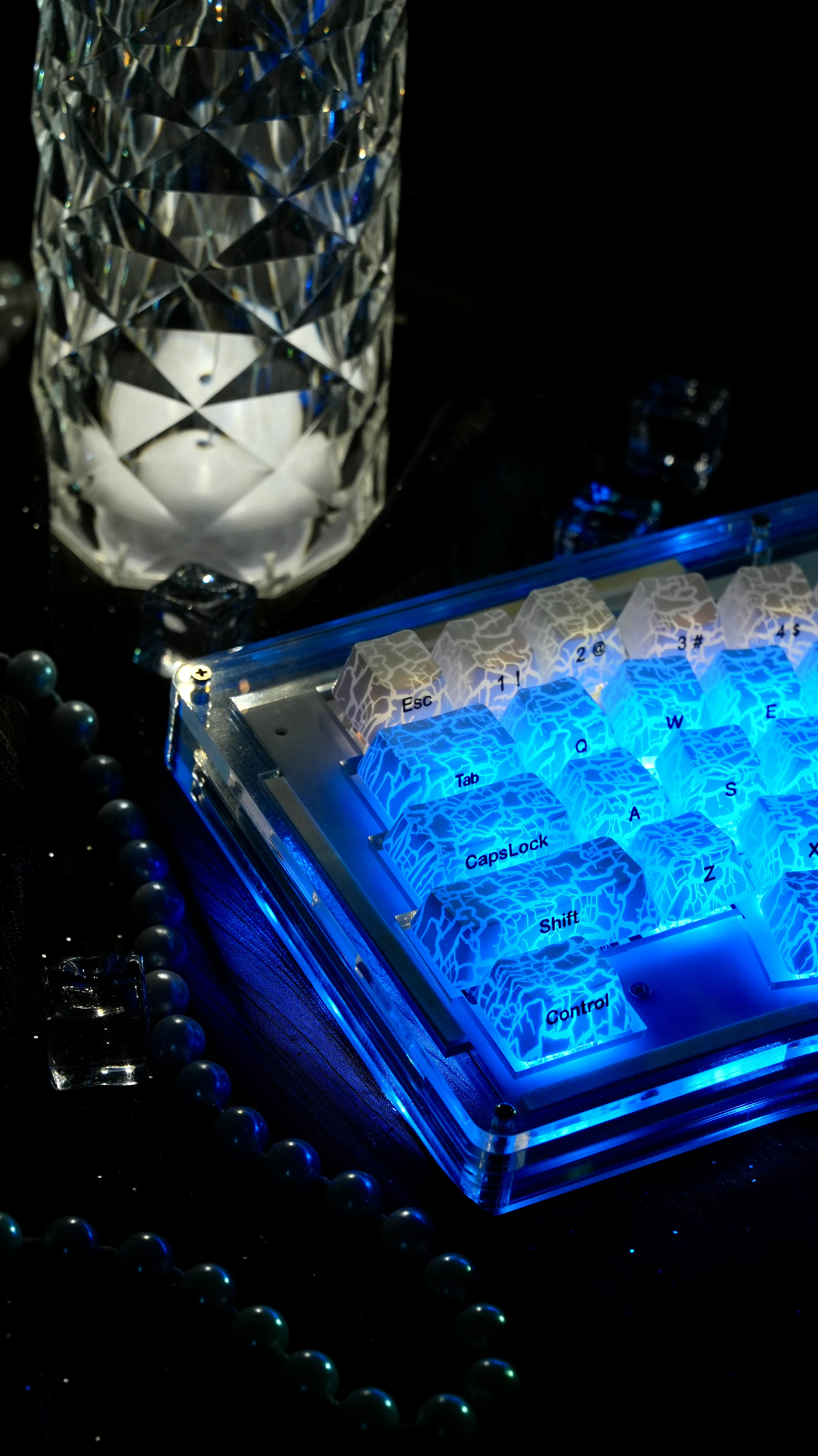 XVX Ice Crack series Pattern Shine Keycaps - Image 6