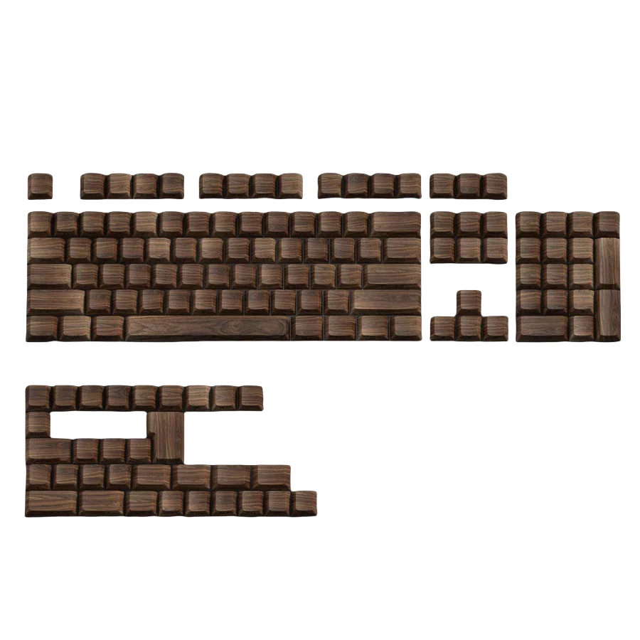 XVX Keycaps Walnut PBT Keycap Set