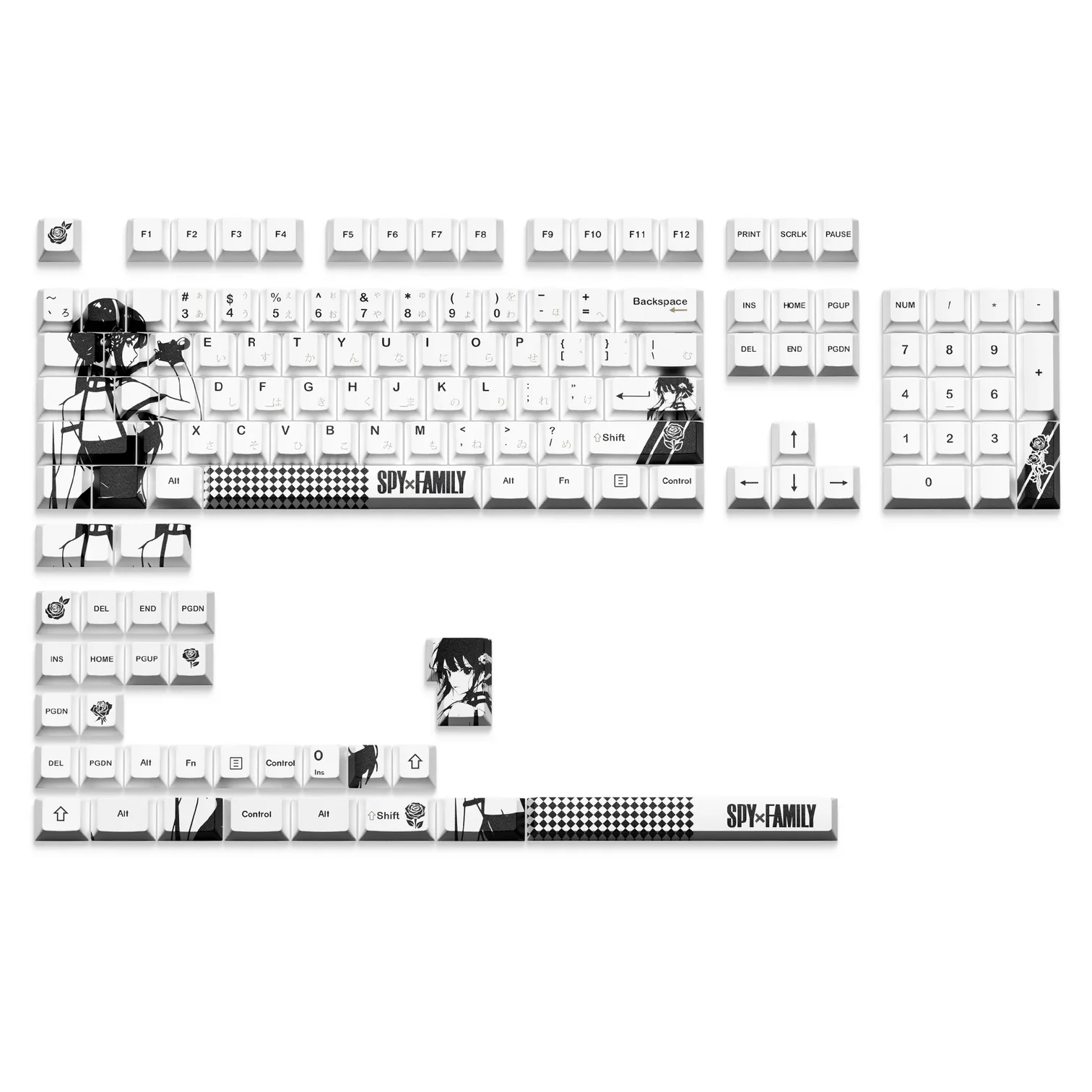 XVX SPY FAMILY Cherry Profile 5-sided Dye-Sub PBT Keycap - Image 7