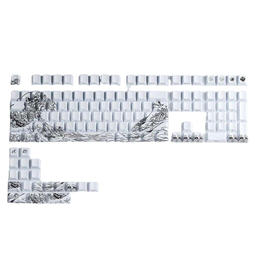 XVX Wave of Kanagawa Cherry Profile Side Print Dye-sub PBT Keycap Set - Image 2