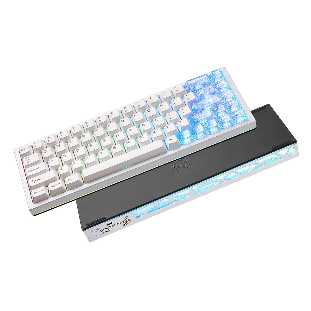 YUNZII AL65 QMK/VIA Hollow Gasket Wireless Mechanical Keyboard - Image 18