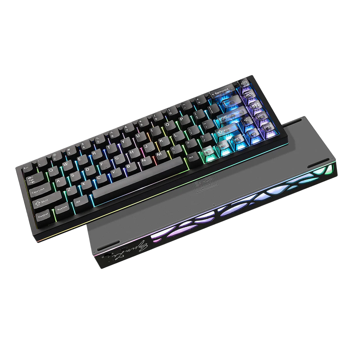 YUNZII AL65 QMK/VIA Hollow Gasket Wireless Mechanical Keyboard - Image 28
