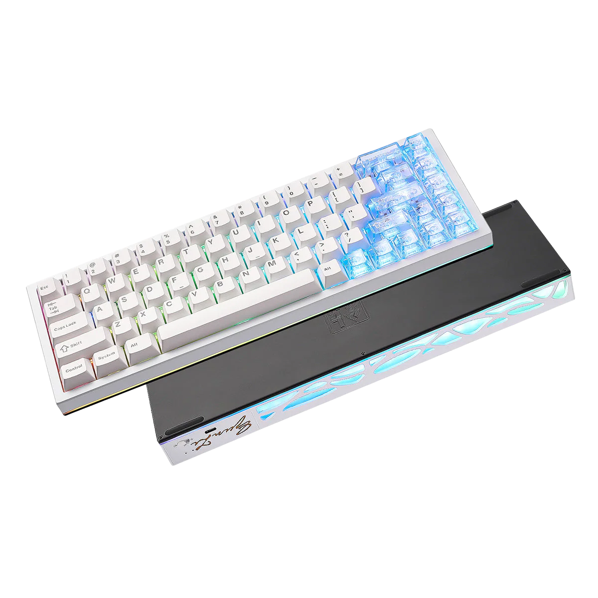 YUNZII AL65 QMK/VIA Hollow Gasket Wireless Mechanical Keyboard - Image 29