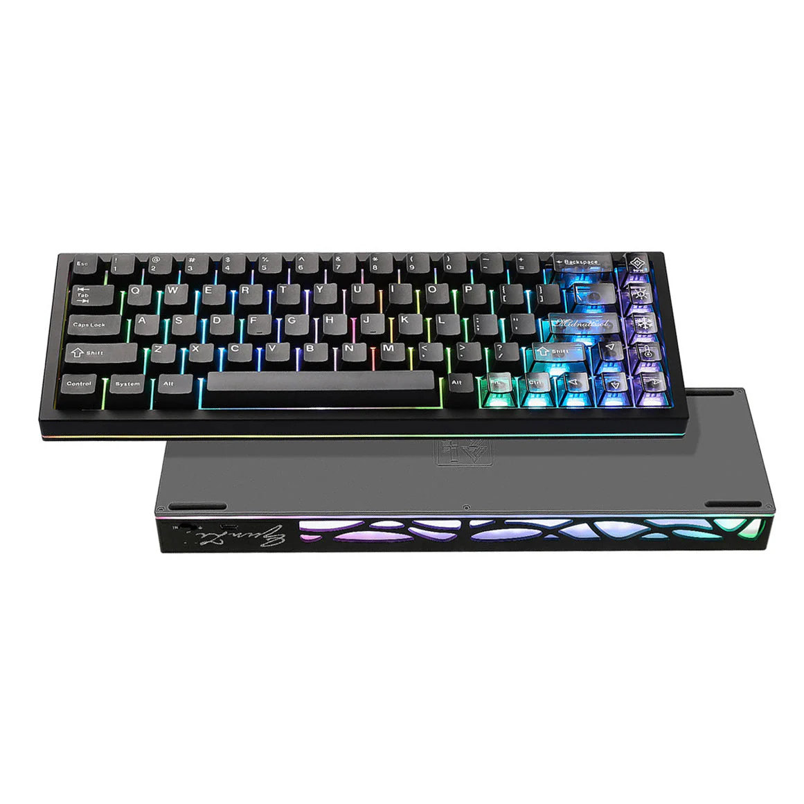 YUNZII AL65 QMK/VIA Hollow Gasket Wireless Mechanical Keyboard - Image 3