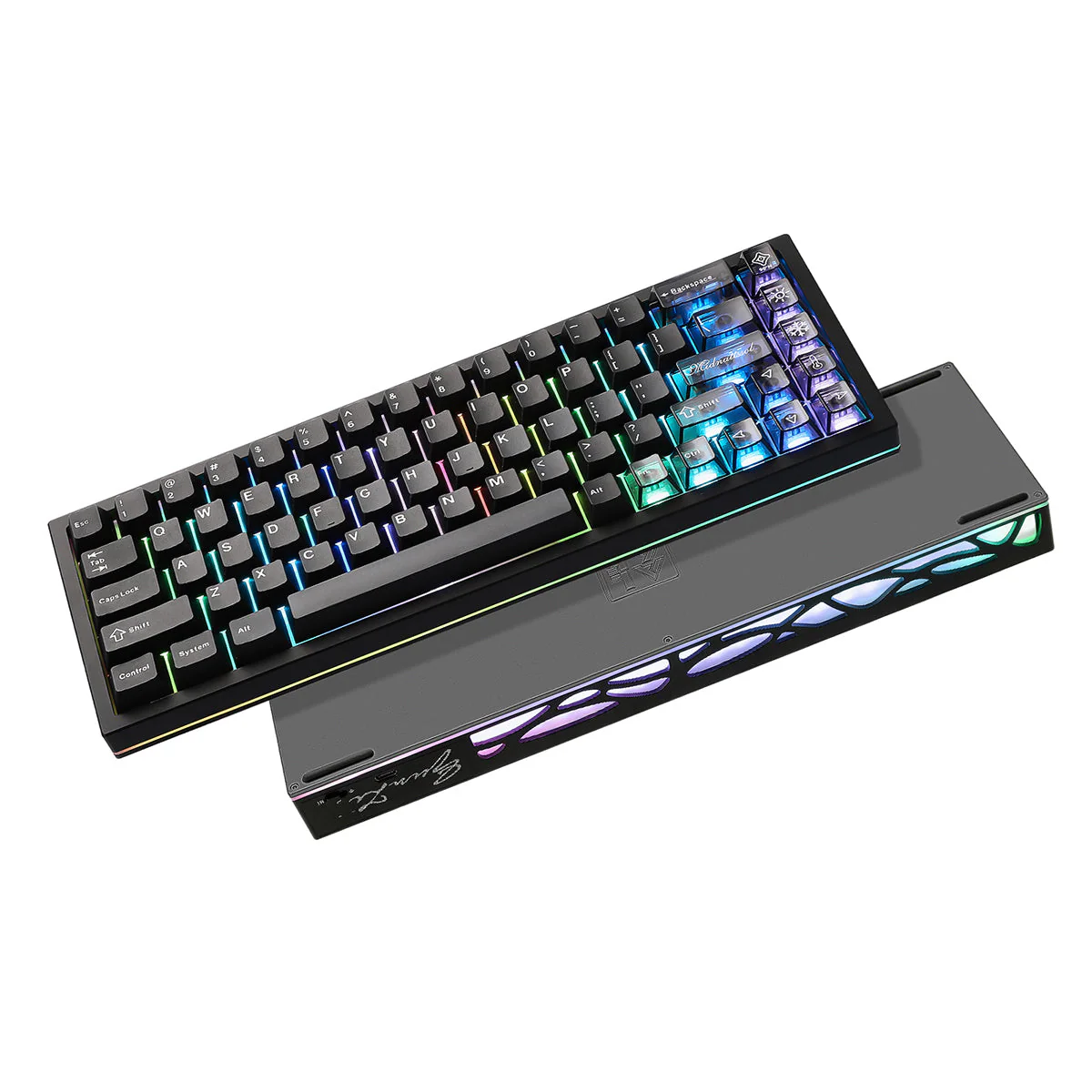 YUNZII AL65 QMK/VIA Hollow Gasket Wireless Mechanical Keyboard - Image 5